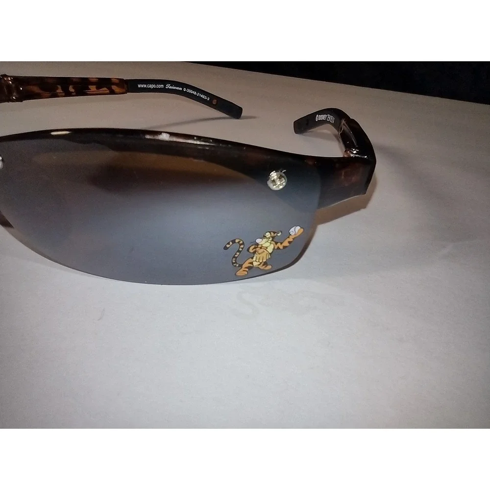 Disney Tigger Baseball Sports‎ Wrap Sunglasses Kids Brown Tortoiseshell